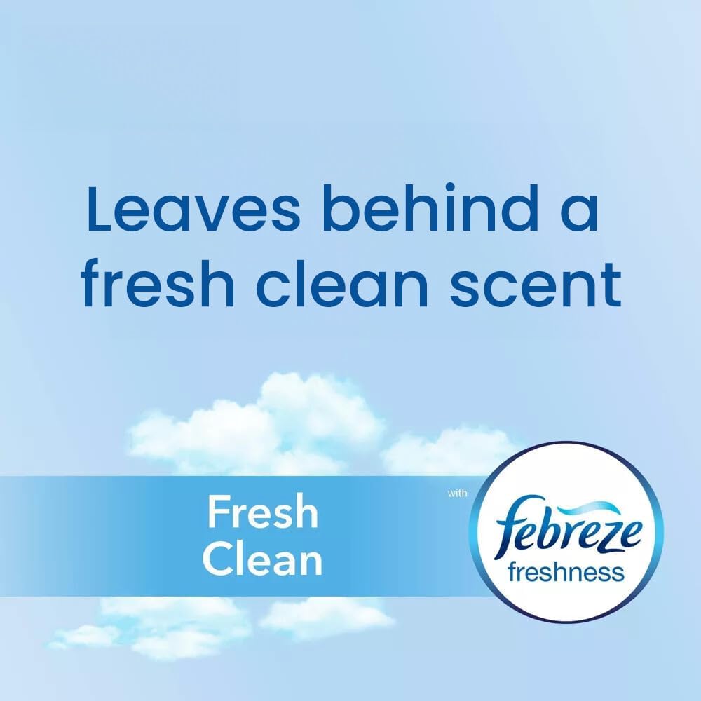 Glad 4 Gallon Small Trash Bags Febreze Fresh Clean Scent Quick-Tie Closures 26 Count