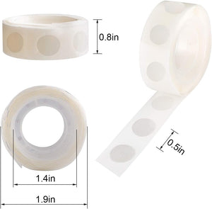 1000pcs Glue Point Clear Balloon Glue Removable Adhesive Dots Double Sided Dots of Glue Tape for Balloons Craft Glue Points Dots Sticky Dots or Wedding Decoration
