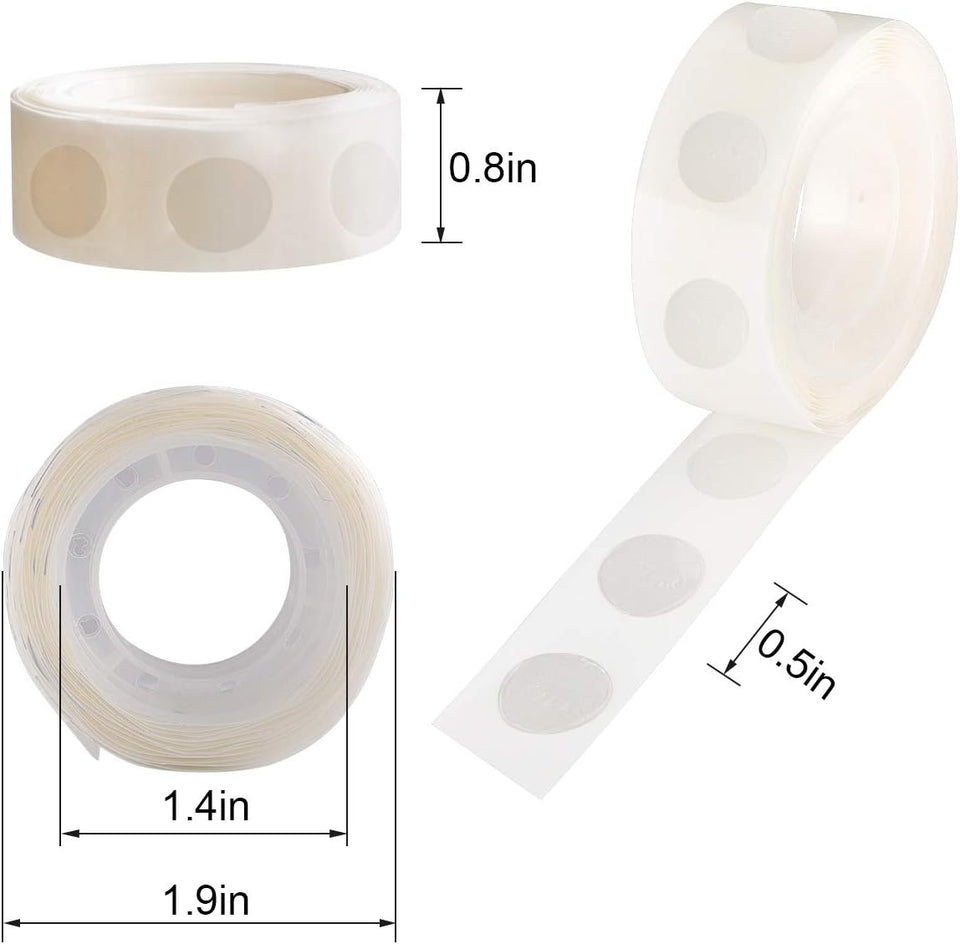 1000pcs Glue Point Clear Balloon Glue Removable Adhesive Dots Double Sided Dots of Glue Tape for Balloons Craft Glue Points Dots Sticky Dots or Wedding Decoration