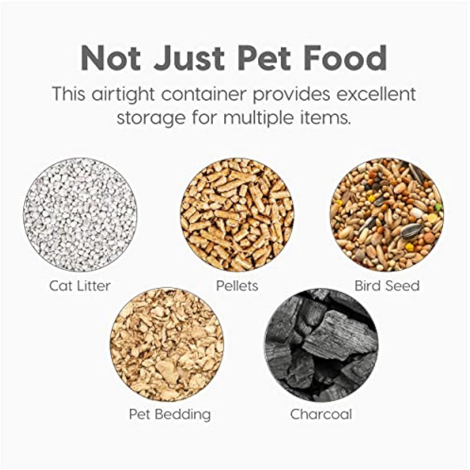 IRIS USA Airtight Pet Food Storage Container for Cats, Dogs, and Birds