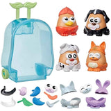 potato head pet-tato tots, 31-piece pet-themed set with rolling carry case for kids 2 and up