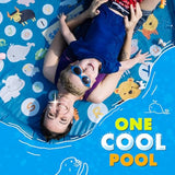 60-inch SplashEZ 3-in-1 kiddie pool and sprinkler for toddlers and babies, BPA-free water play mat for outdoor learning