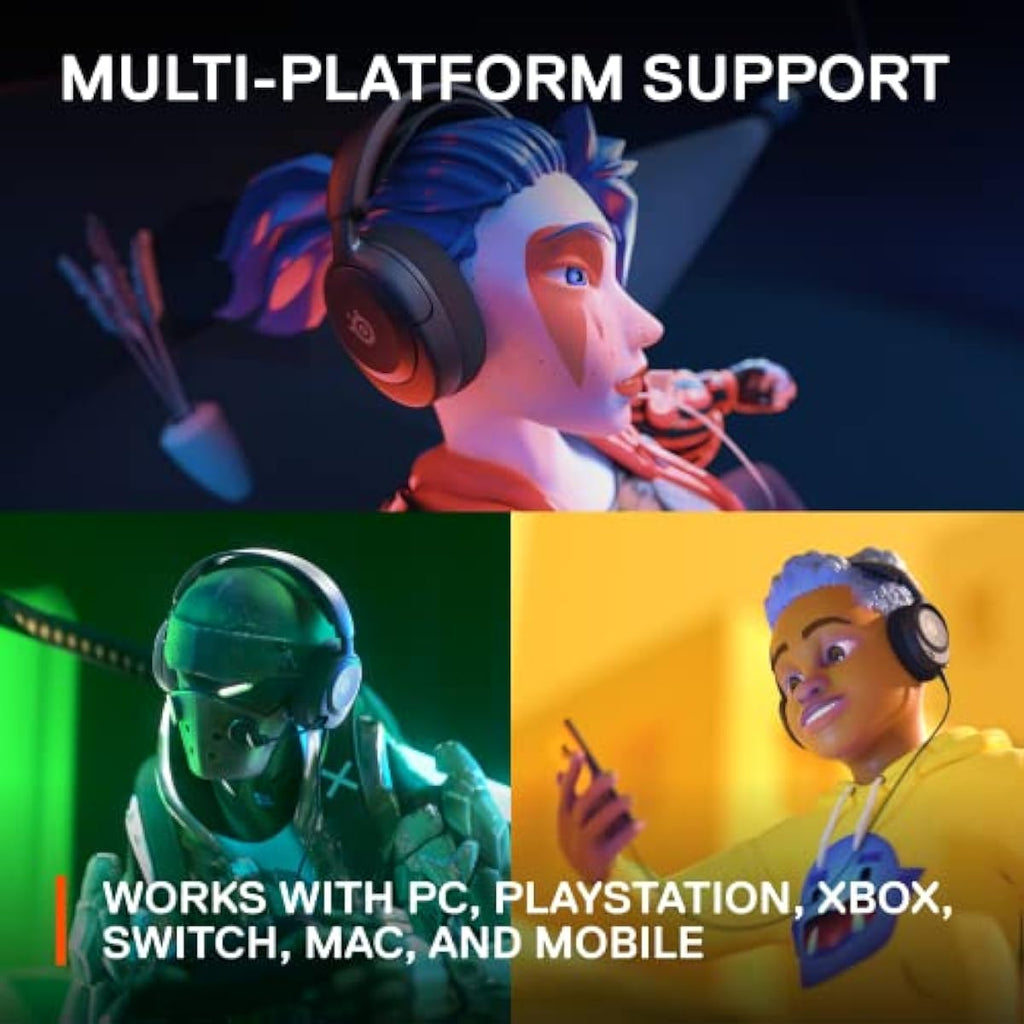 SteelSeries Arctis Nova 1 Multi-System Gaming Headset - Hi-Fi Drivers - 360° Spatial Audio - PC, PS5/PS4, Switch, Xbox - Black