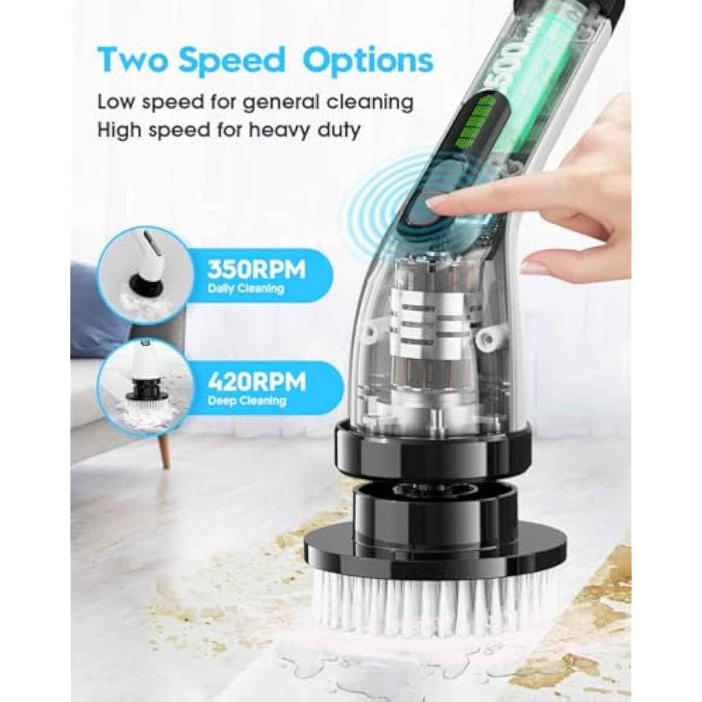 Highyes Cordless Electric Spin Scrubber for Effortless Bathroom Cleaning and Tile Tubs