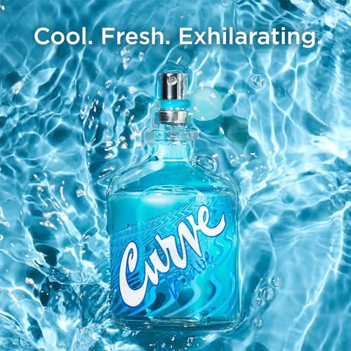 Curve Wave 4.2 fl oz Men's Cologne Fragrance Spray with Cool and Fresh Scent for Casual Day or Night Use