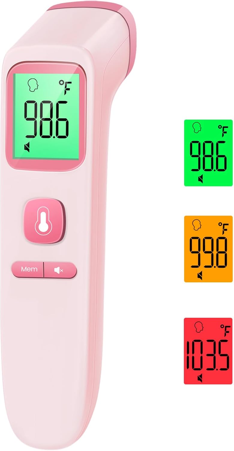 GoodBaby non-contact thermometer for adults and kids, accurate digital baby thermometer with fever alarm and silent mode