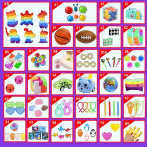 1000 pcs silicone fidget toys bulk for kids birthday party favors and classroom supplies