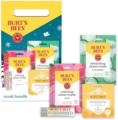 Burt's Bees Tips and Toes Kit, 6 Travel Size Products, Pomegranate Moisturizing, Hydrating, and Nourishing