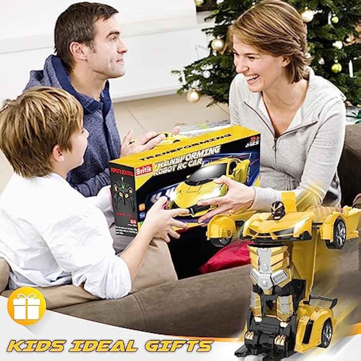 Transform Remote Control Car Toy for Kids 4 5 6 7 8, Remote Control Car for Boys 4-7, Transform Cars for Boys 4-6, Toy Car 5 Year Old Boy, Toys for 3 4 5 6 7 8 9 10 11 12 Years Old Boy