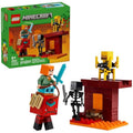 LEGO Minecraft The Nether Lava Battle Toy and Playset - Building Minecraft Toy for Kids, Ages 6+ - Alex, Wither Skeleton, Blaze and Strider Figures for Pretend Play - Gift Idea for Birthdays - 21266