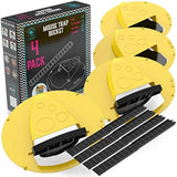 Mouse Trap Bucket- 5 Gallon Bucket Lid Mouse Rat Trap 4 Pack - Automatic Reset Flip and Slide Mouse Trap - Humane Mouse Rat Traps for Indoor Outdoor Use - Reusable Mouse Trap