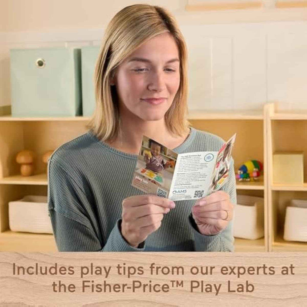 Fisher-Price Wood Montessori Toy 1-2-3 Puzzle, American Montessori Society Seal of Excellence, 6-Piece Wooden Learning Activity & Expert Play Tips for Toddlers & Kids Ages 2+ Years (Amazon Exclusive)