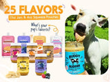 Ruff Ruff Raw natural dog peanut butter, 17 oz jar, Made in USA, healthy dog treats for puppies and adult dogs