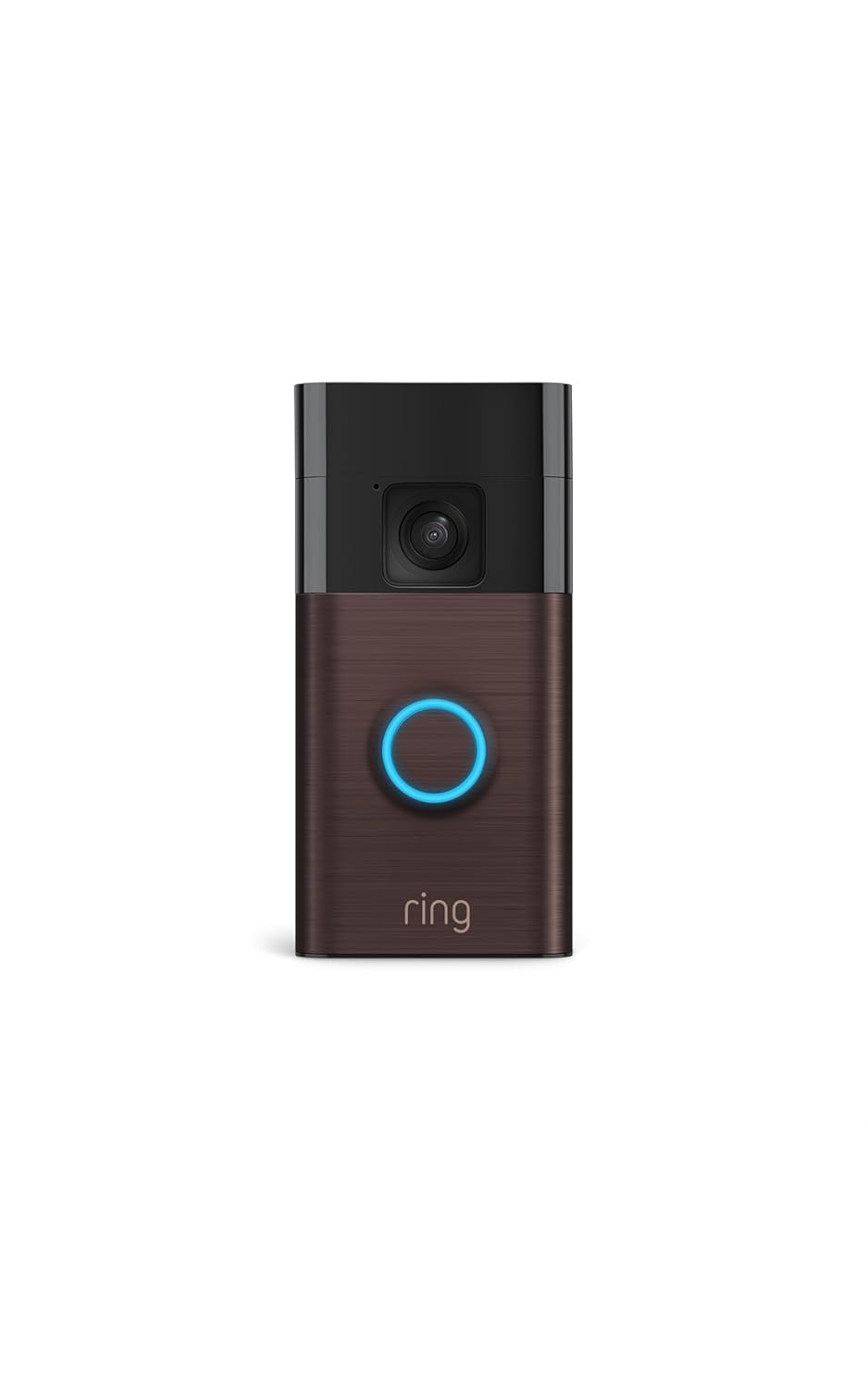 Ring Battery Doorbell (Venetian Bronze, 2nd Gen) - Home Security with Head-to-Toe Video and Motion Detection