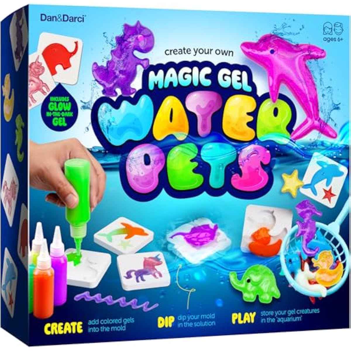 Dan&Darci Aqua Fairy Water Gel Kit for Kids, Magic Elf Toy Kit, DIY Squishy Maker Set for Boys & Girls
