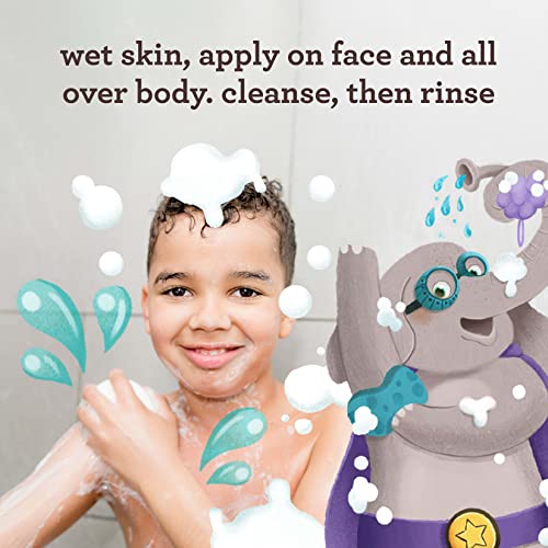 Aveeno Kids Sensitive Skin Face & Body Wash, Oat Extract, Tear-Free, Non-Drying, 18 fl oz Pump Dispenser