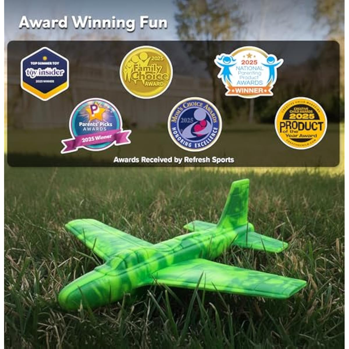 Foam Airplanes - Easter Basket Stuffers for Kids All Ages 4 5 6 7 8 9 10 Year Old - Best Toy Gift - Boy Toys Basket Stuffer Gifts - Fun Easter Gifts for Boys & Girls Party Favors - Air Plane Gift Idea