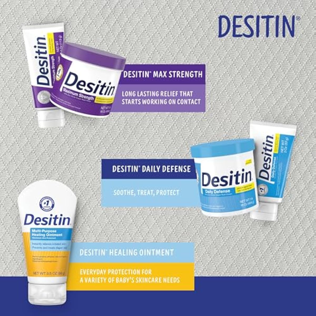 desitin maximum strength baby diaper rash cream 40% zinc oxide 4.8 oz tube hypoallergenic