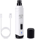 Casfuy Dog Nail Grinder Upgraded - Professional 2-Speed Electric Rechargeable Pet Nail Trimmer Painless Paws Grooming & Smoothing for Small Medium Large Dogs & Cats(Dark Blue)