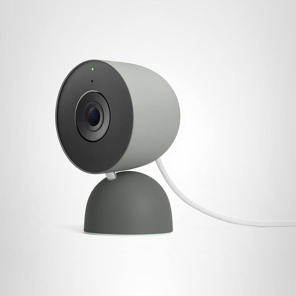 google nest cam indoor wired 3rd gen 2k video night vision 2 way audio works with google home device 2025 model hazel