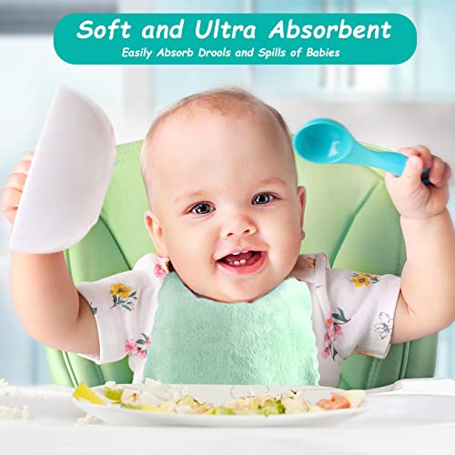 homexcel microfiber coral fleece baby washcloths 24 pack 7x9 inch