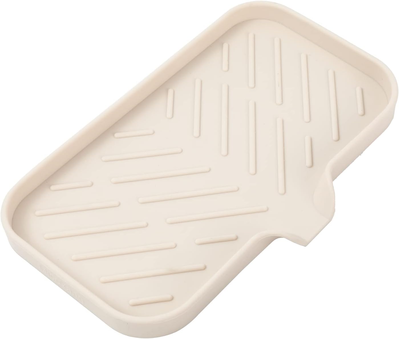 MicoYang silicone bathroom soap dish with drain spout, sink organizer, and sponge holder, 4.9 x 3.2 inches