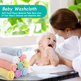 homexcel microfiber coral fleece baby washcloths 24 pack 7x9 inch