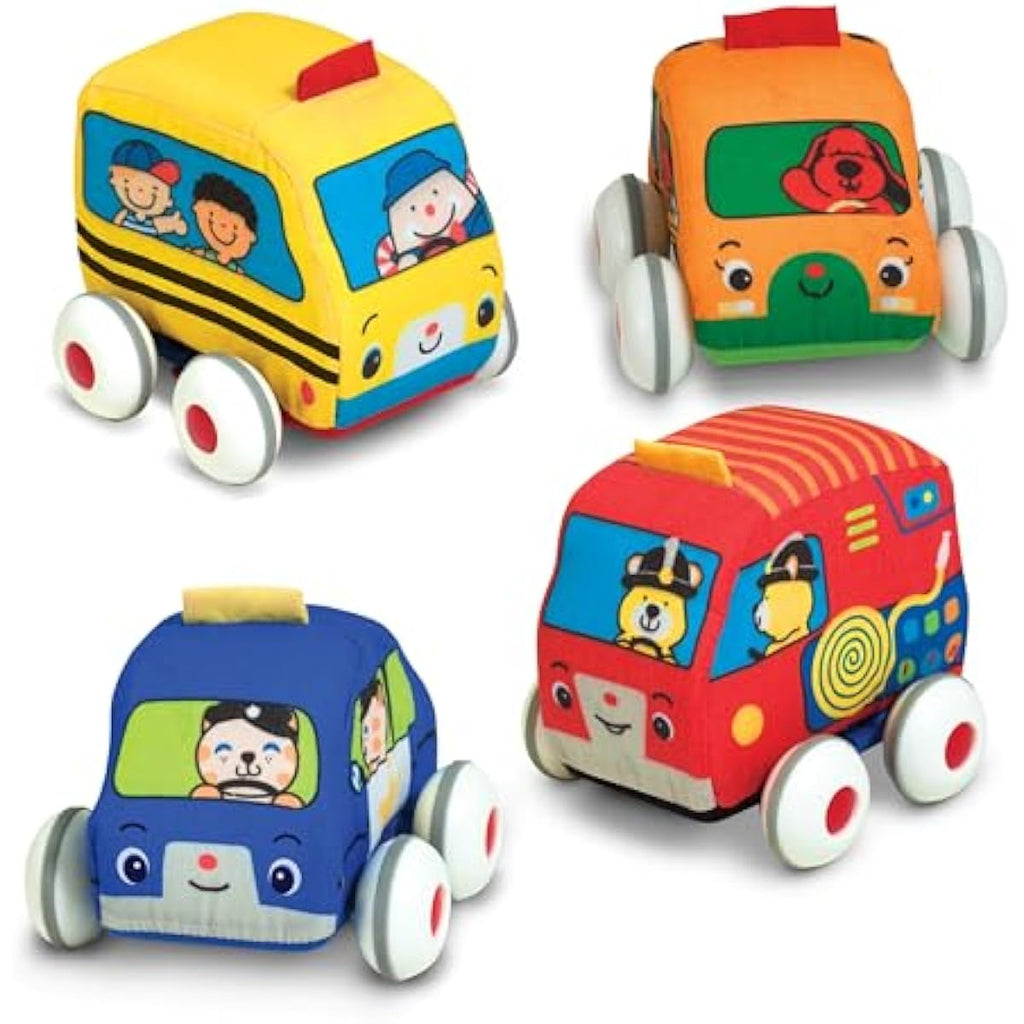 melissa-doug-k-s-kids-pull-back-town-vehicle-set-with-4-soft-toy-cars-and-trucks-for-babies-and-toddlers