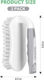 SetSail Scrub Brush, Heavy-Duty Scrub Brushes for Cleaning with Stiff Bristles Cleaning Brush for Shower, Bathroom, Carpet, Kitchen and Bathtub Scrubber - 2 Pack
