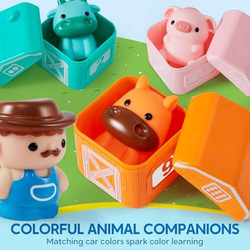 montessori learning toy for toddlers 1 2 3 years old play-act counting matching sorting farm animals