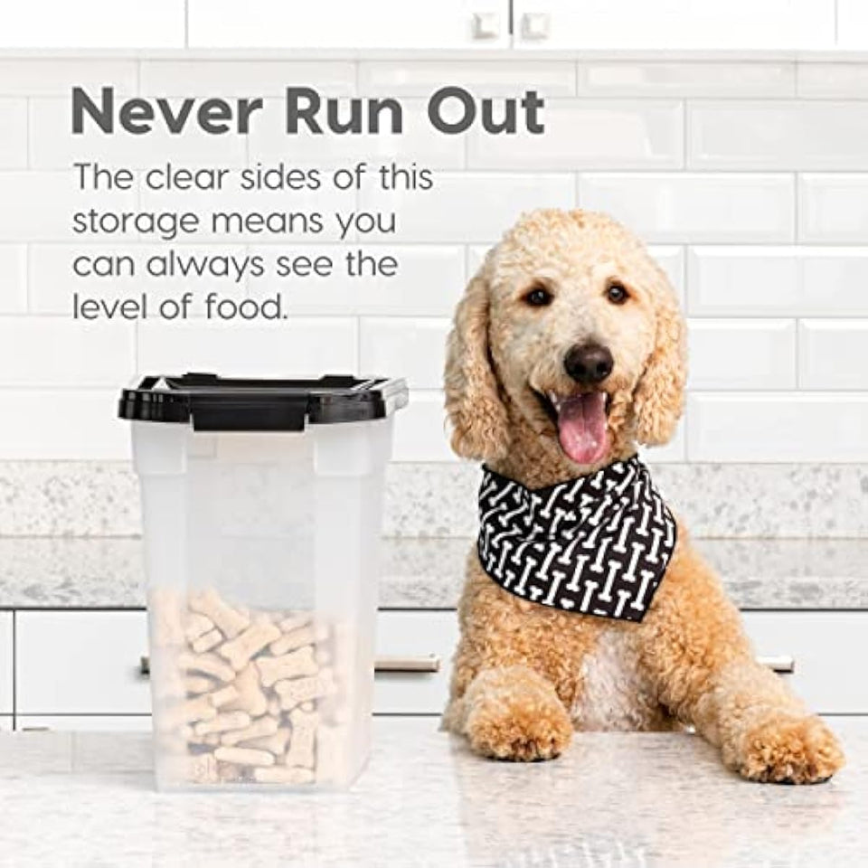 IRIS USA Airtight Pet Food Storage Container for Cats, Dogs, and Birds