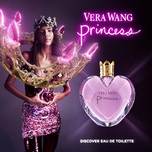 Vera Wang Princess Eau De Toilette perfume for women, 3.4 oz, citrus-forward fragrance with vanilla notes