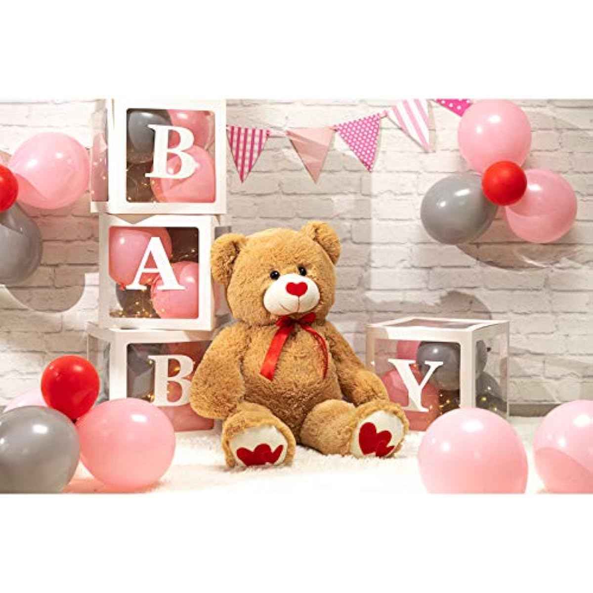 hollyhome 36in large teddy bear plush valentines gift for girlfriend kids