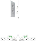 Sleek Socket original flat ultra-thin outlet concealer with extension cord kit, 3ft, multi-outlet power strip for home improvement