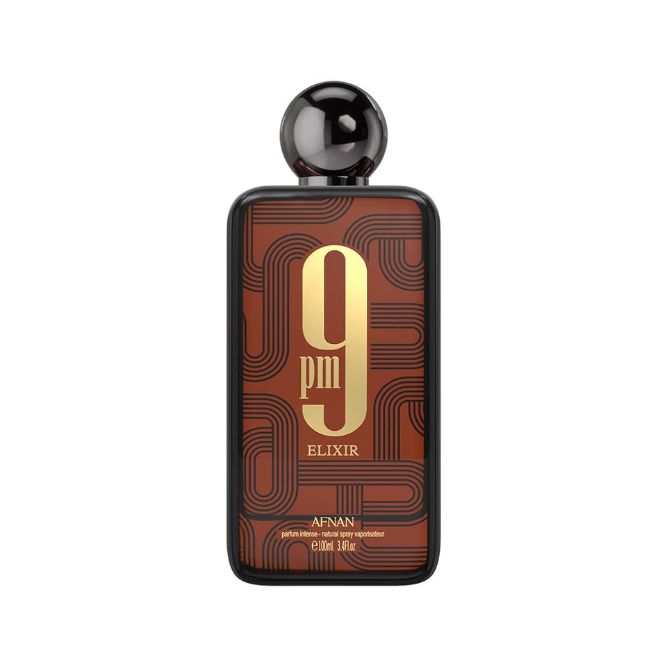 Afnan 9 PM for Men Eau De Parfum, 3.4 fl oz, bold, provocative, masculine, sensual