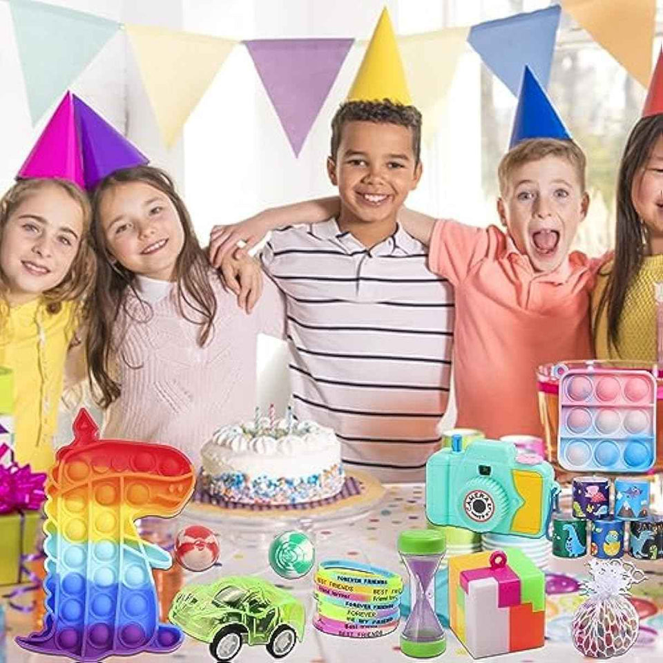 1000 Pcs Party Favors for Kids, Fidget Toys Bulk, Birthday Gift Toys, Fidgets Stocking Stuffers, Treasure Box Party, Goodie Bag Carnival Prizes, Pinata Filler Stuffers Classroom