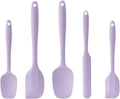 5 Piece Silicone Spatula Set for High Heat Resistant Non-Stick Cooking