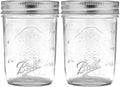 Ball Wide Mouth Glass Mason Jars with Lids and Bands, Used for Canning, Pickling, Juice, Jam, Jelly, Quart Size 32 Ounce (Pack of 2)