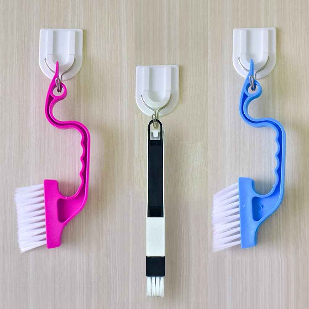 6pc hand-held groove gap cleaning tools crevice brush kit with collapsible dustpan for easy cleaning