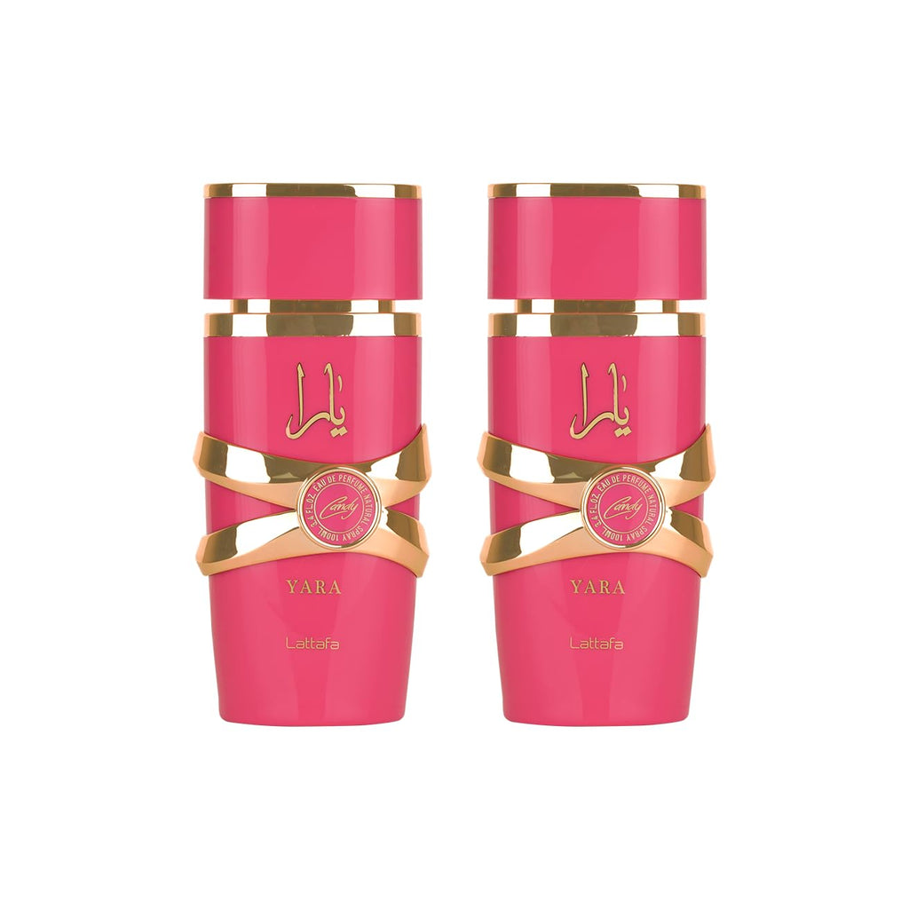 Lattafa Yara Candy Eau de Parfum Long-Lasting Fragrance for Women, 3.40 Ounce / 100 ml, Vanilla, Fruity, Citrus, Floral