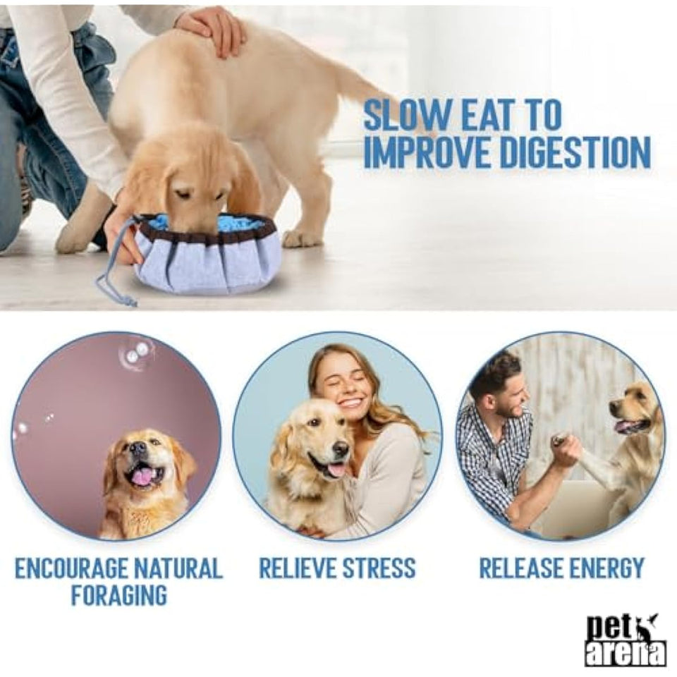 PET ARENA Snuffle Mat for Dogs - Adjustable Puzzle Toy for Large & Small Breeds