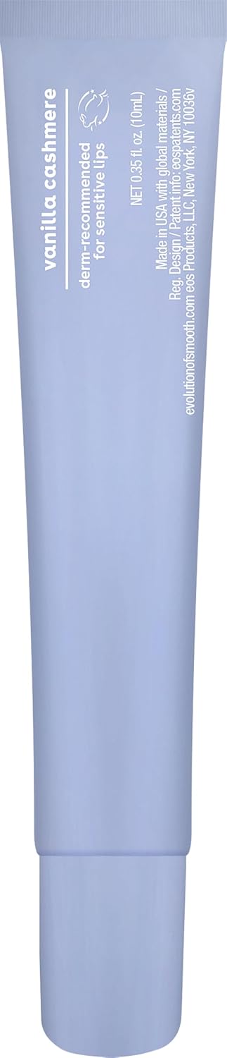 eos Vanilla Cashmere Lip Butter - 0.35 fl oz, shea butter, plumping peptides, softening lip moisturizer
