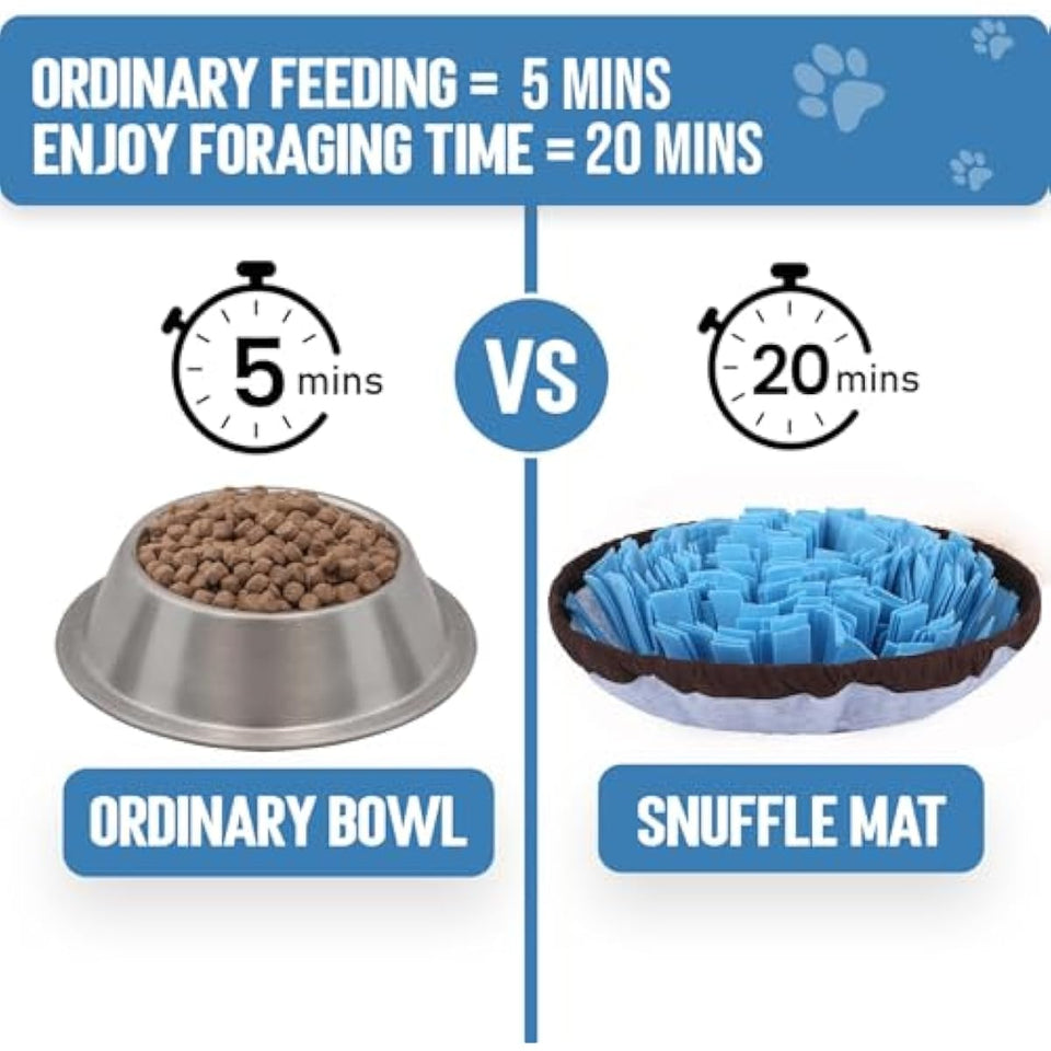 PET ARENA Snuffle Mat for Dogs - Adjustable Puzzle Toy for Large & Small Breeds
