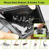 Glue Mouse Traps Indoor for Home, Rat Trap-12 Pack, Large Heavy Duty Glue Traps for Safe Home Pest Control. Pre-Scented, Non-Toxic Sticky Boards for Mice, Rats & More. Easy To Use