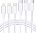 RCTech 3Pack 6FT Lightning cable MFi certified iPhone fast charger