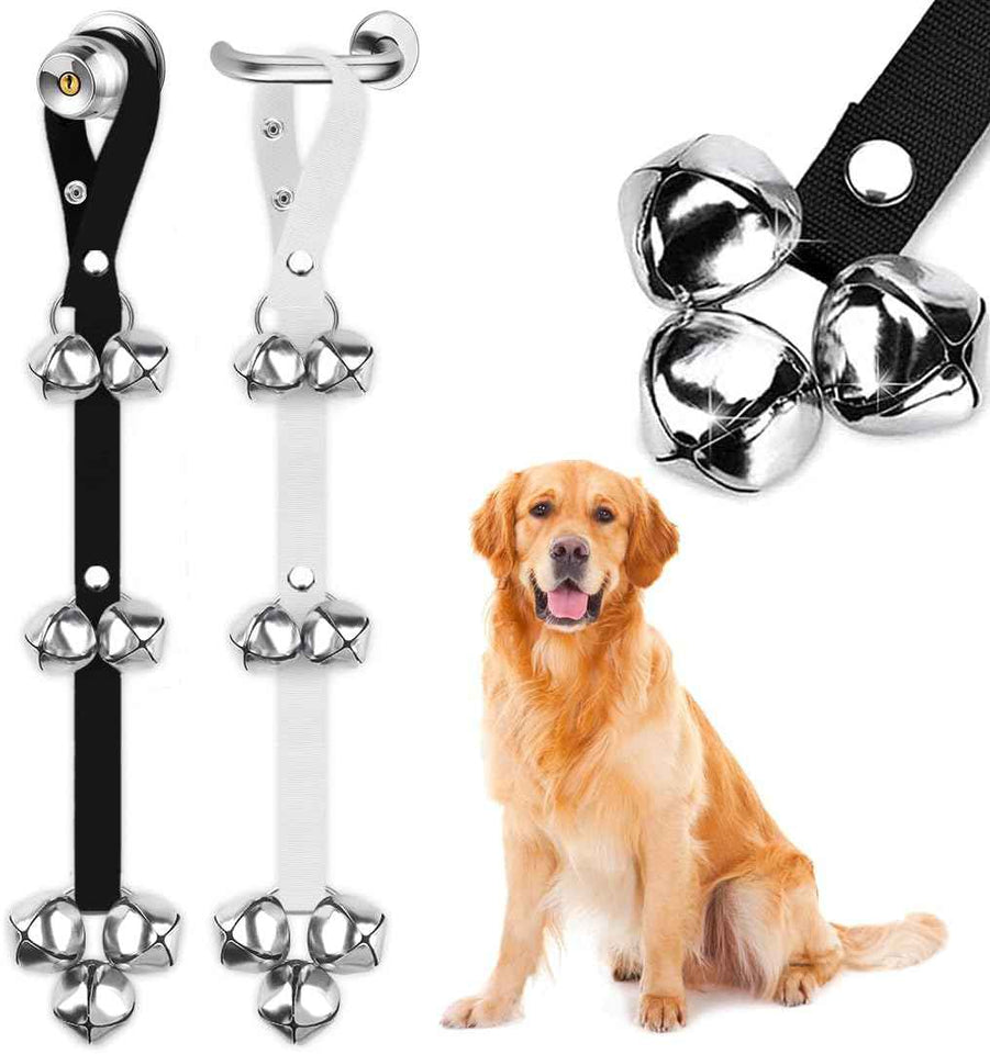 BLUETREE Dog Doorbells Premium Quality Training Potty Great Dog Bells Adjustable Door Bell Dog Bells for Potty Training Your Puppy The Easy Way - 7 Extra Large Loud 1.4 DoorBells