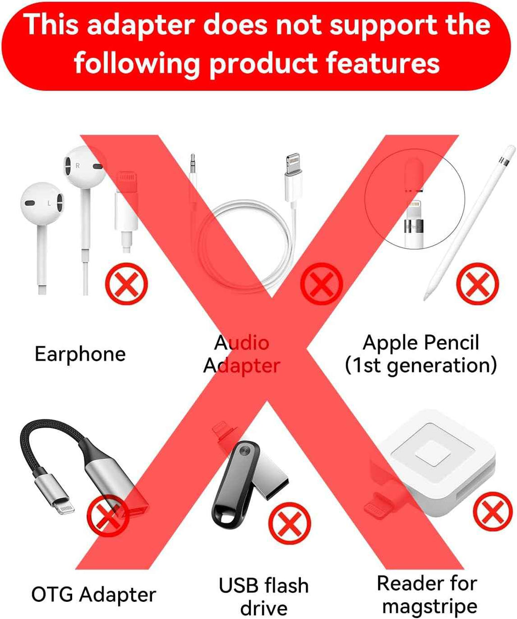 temdan 4 pack lightning to usb c adapter for iphone 15 pro fast charging & data transfer