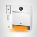 DREO Smart Wall Heater, IP24 Electric PTC Space Heaters for Indoor Use, 30° Oscillation, Adjustable Thermostat, Remote Control, Works with Alexa, 24H Timer, Easy-mounted for Office, Bedroom, Home