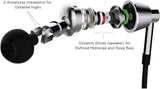 1MORE Triple Driver in-Ear Earphones Hi-Res Headphones with High Resolution, Bass Driven Sound, MEMS Mic, in-Line Remote, High Fidelity for Smartphones/PC/Tablet - Silver