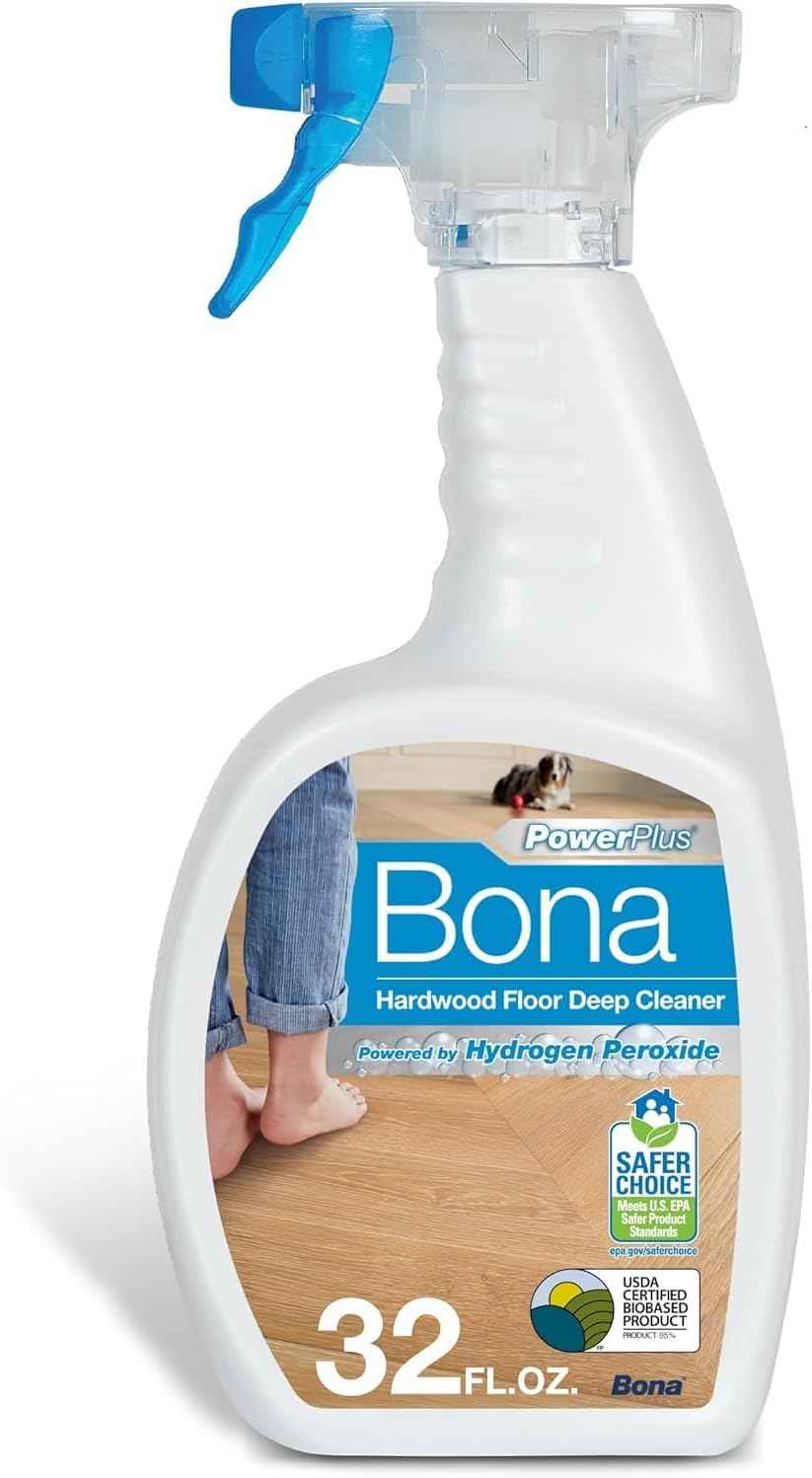Bona Hardwood Floor Cleaner Refill - 128 fl oz - Unscented - Refill for Bona Spray Mops and Spray Bottles - Residue-Free Floor Cleaning Solution for Wood Floors
